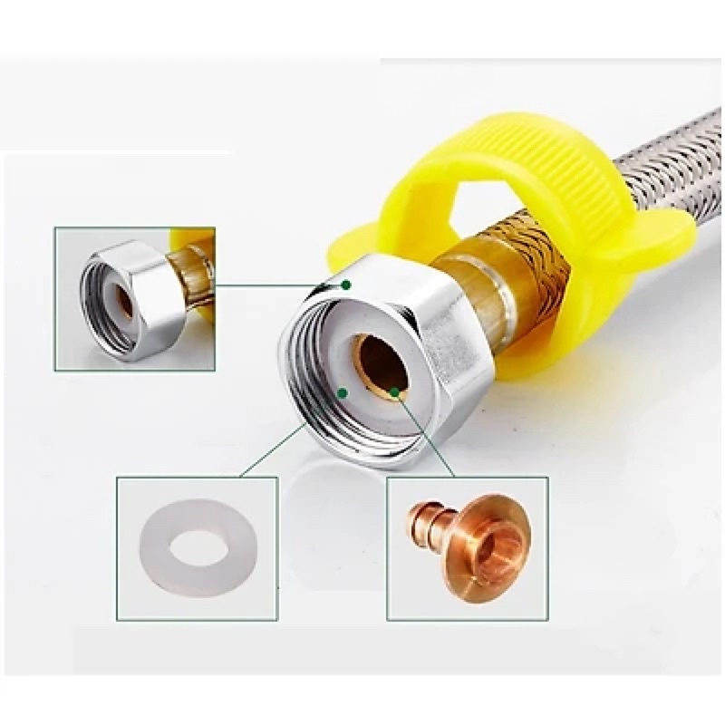 Dây cấp nước nóng lạnh 30cm,40cm,60cm,80cm,100cm-dây cấp nước bồn cầu,dây cấp nước vòi lavabo