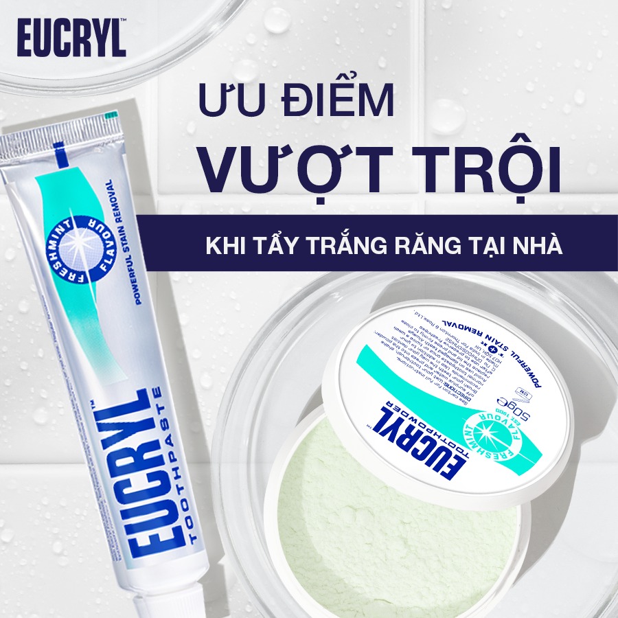 Combo of 3 Eucryl Toothpaste to Help Whiten Teeth (3X62G)