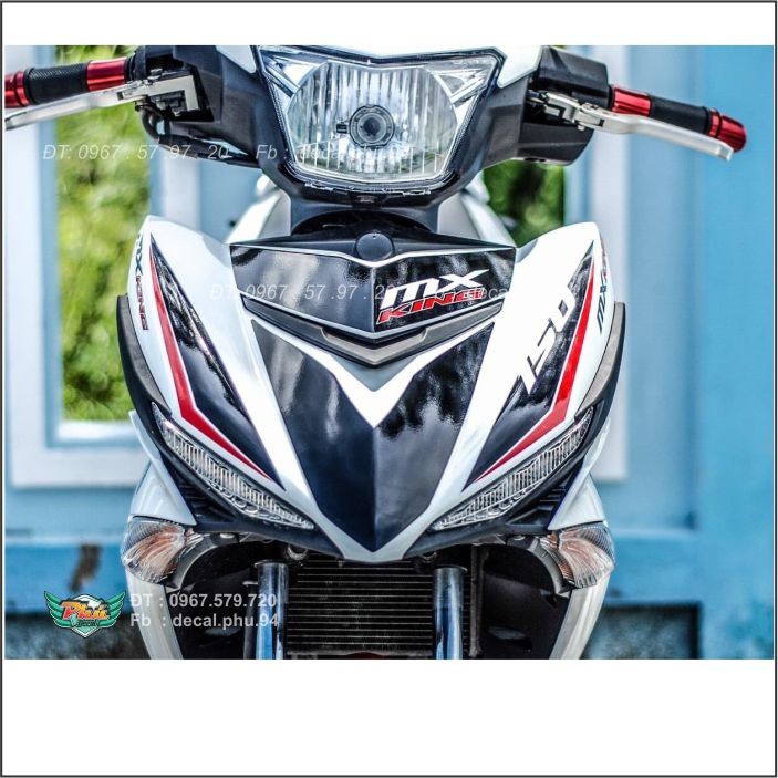 Tem rời Exciter 150 Mx Trắng đen (B)
