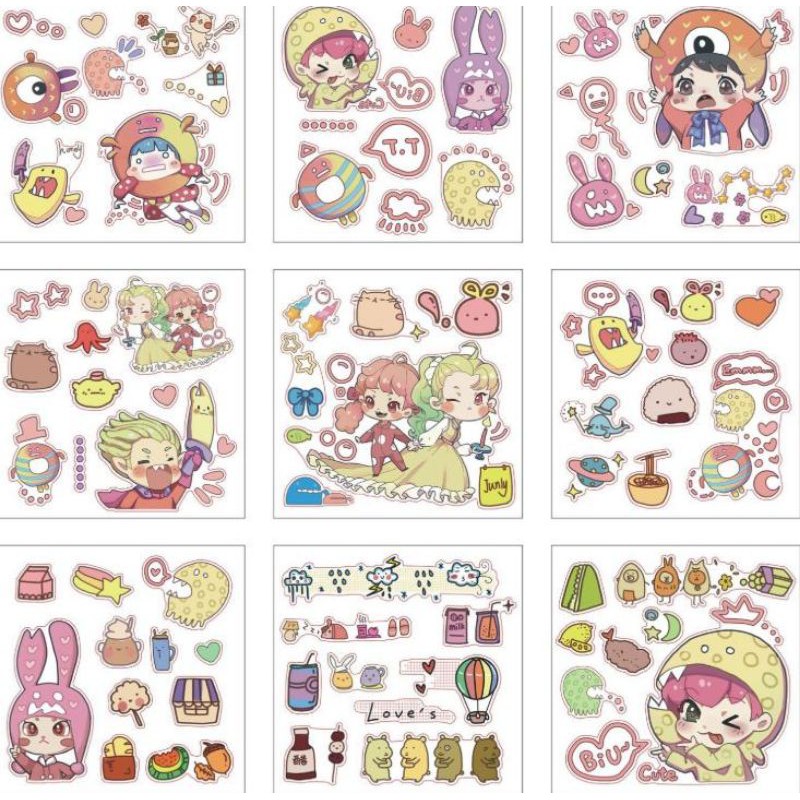 Sticker dán bình nước(lẻ 1 hình)