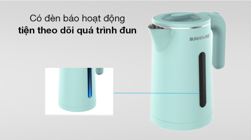 BÌNH ĐUN SIÊU TỐC 1.8L SUNHOUSE SH1351  ( BẢO HÀNH 12 THÁNG )