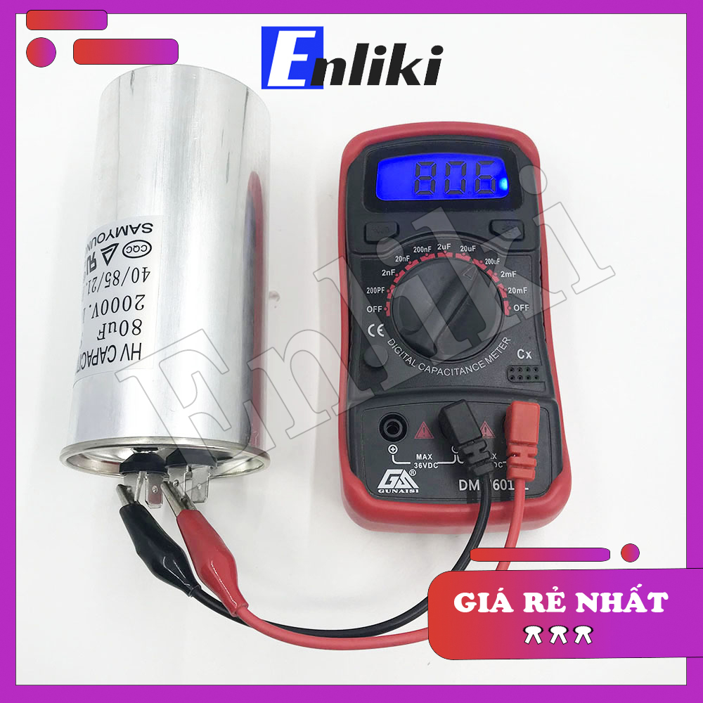 Tụ 80uF 2000V SAMYOUNG kích thước 60mmx130mm