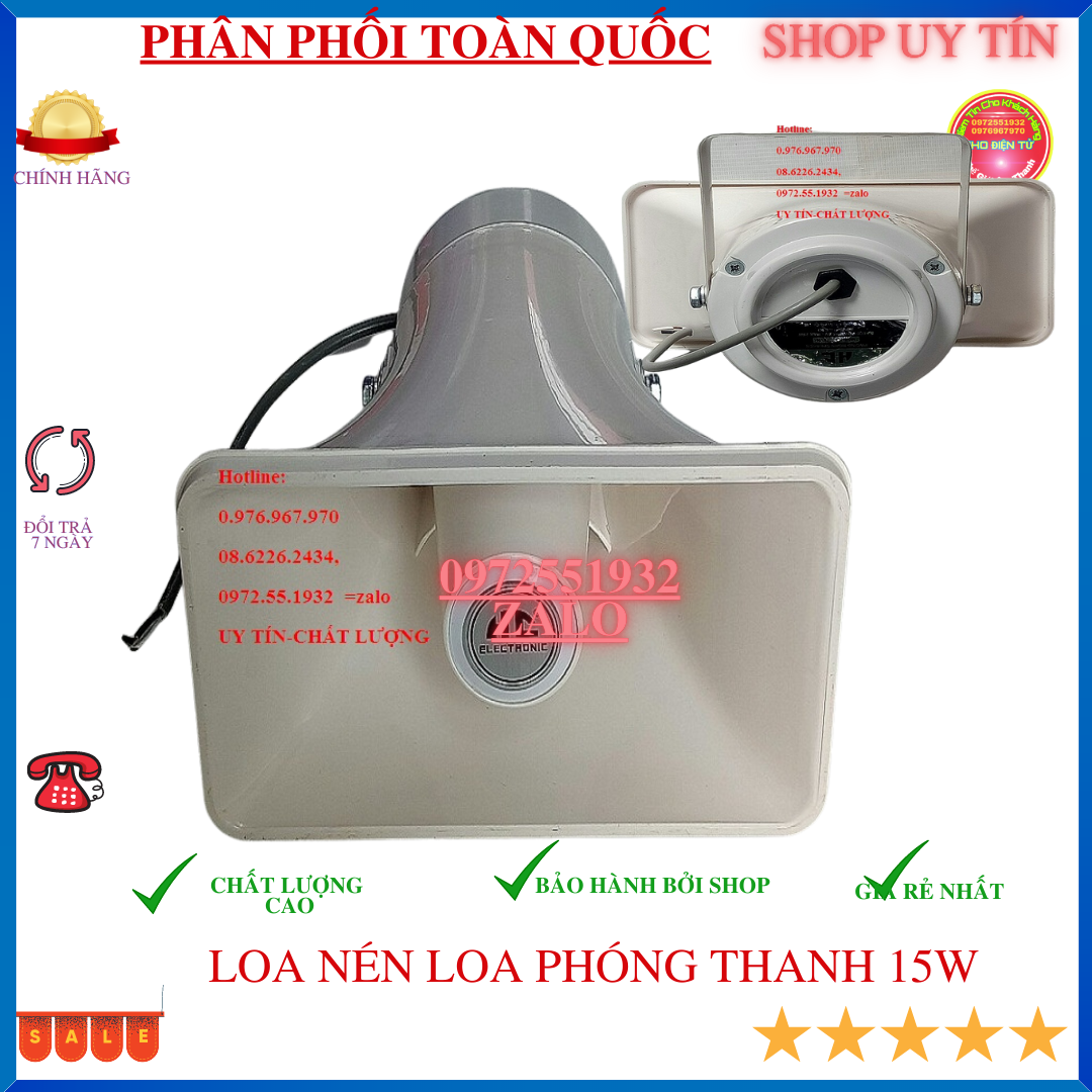 Loa bán hàng -thông báo - loa nén 15w