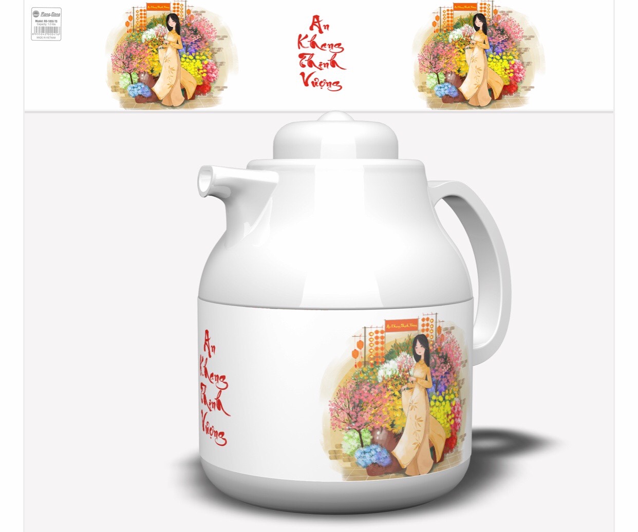 Phích Pha trà 1.3 Lít Rạng Đông RD-1355TS