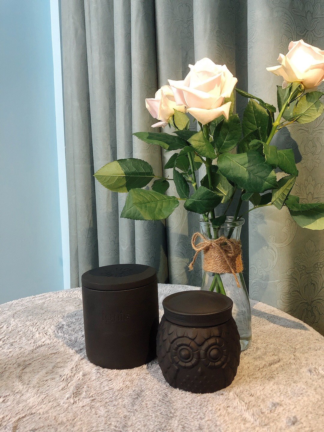 Nến Thơm Tinh Dầu Handmade IGNIS Bamboo & Green Tea (Bột Tre, Trà Xanh)