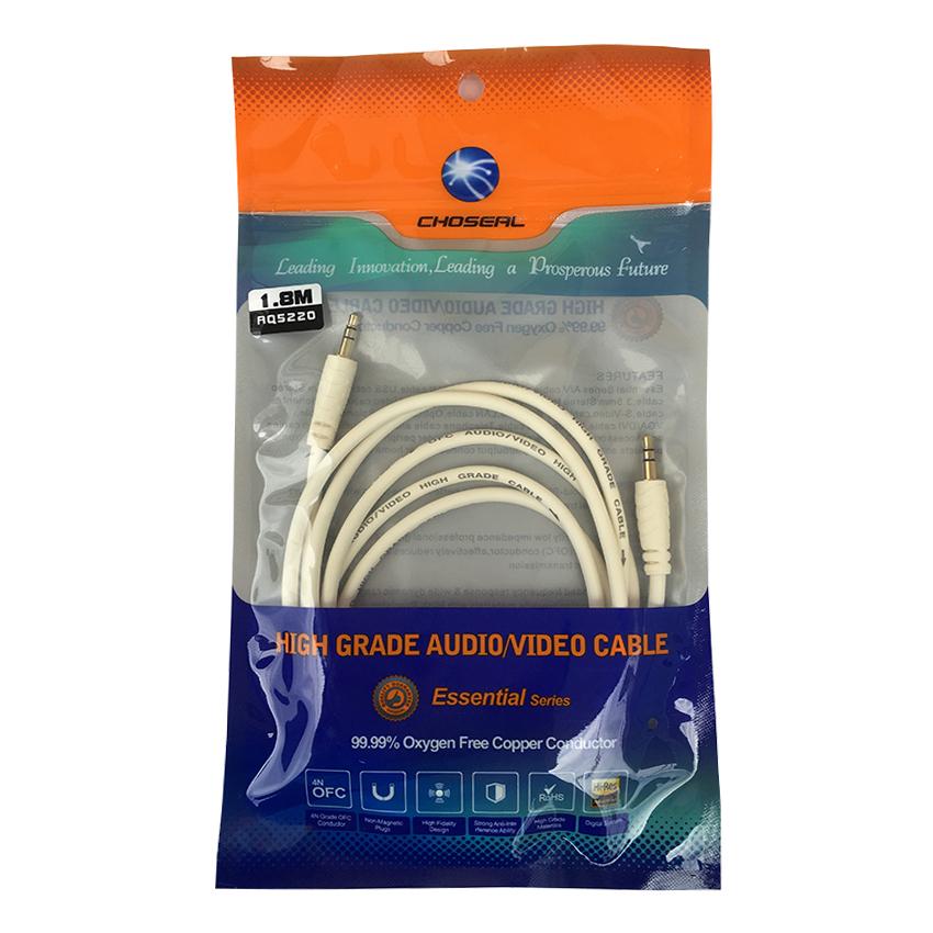 Dây kết nối loa 2 đầu 3,5 CHOSEAL dài 1,8m