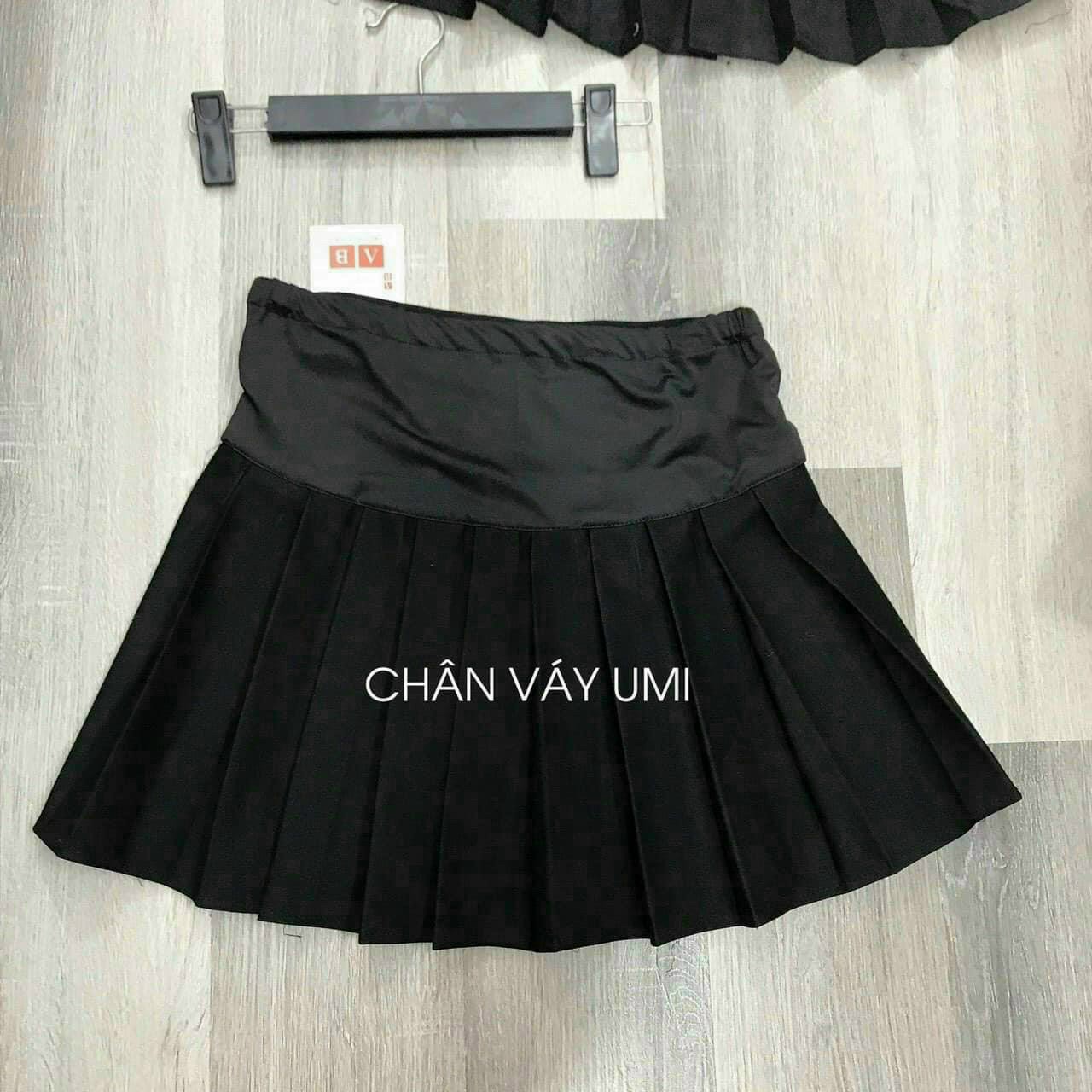 Chân váy bầu xếp ly hàng đẹp (có quần trong)