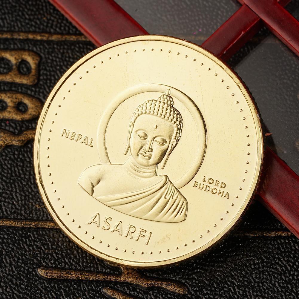 Đồng xu phật thích ca may mắn tài lộc Nepal