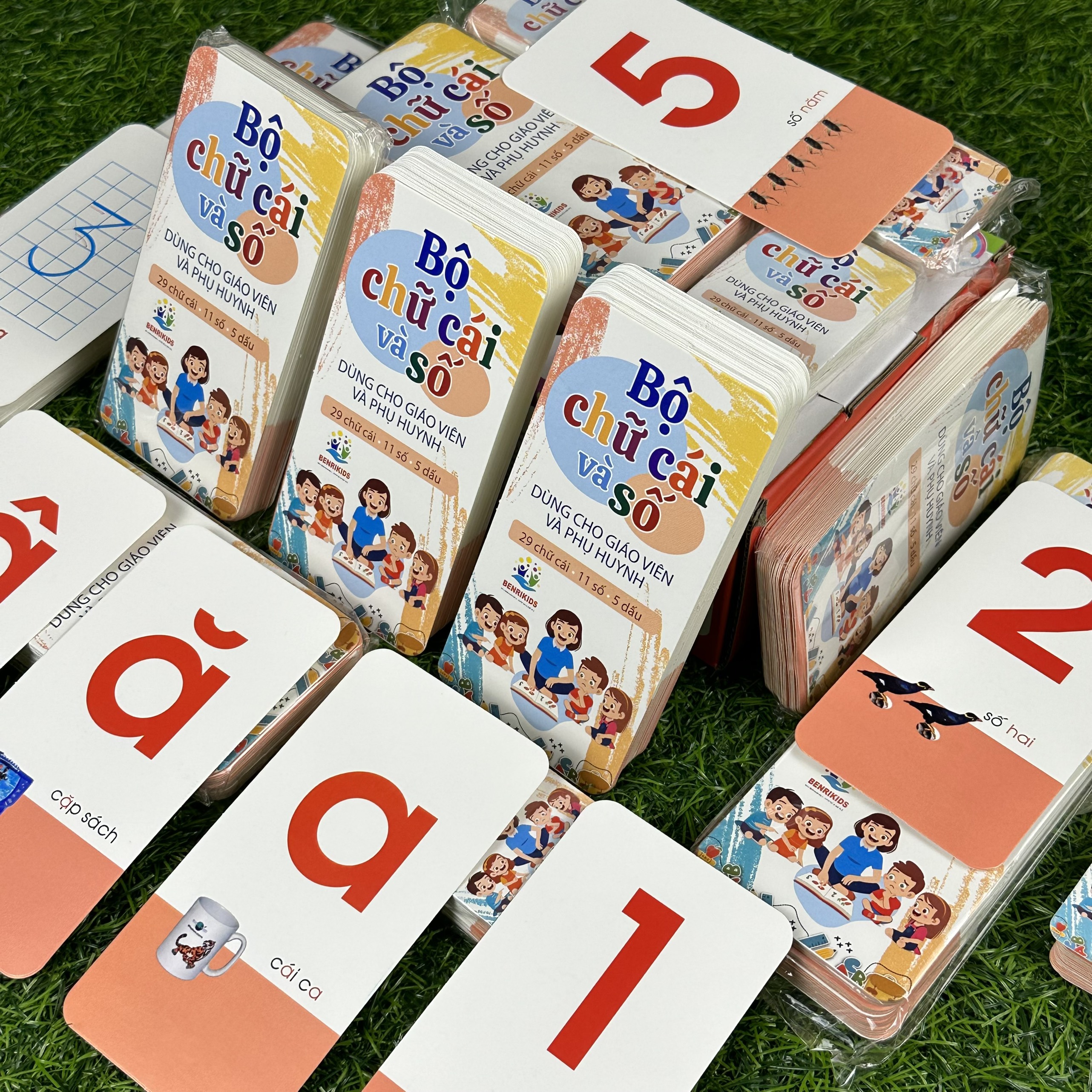 Bộ 42 Thẻ Nhận Biết Chữ Cái Và Số Đếm Cho Bé, Thẻ Học Thông Minh Flash Card