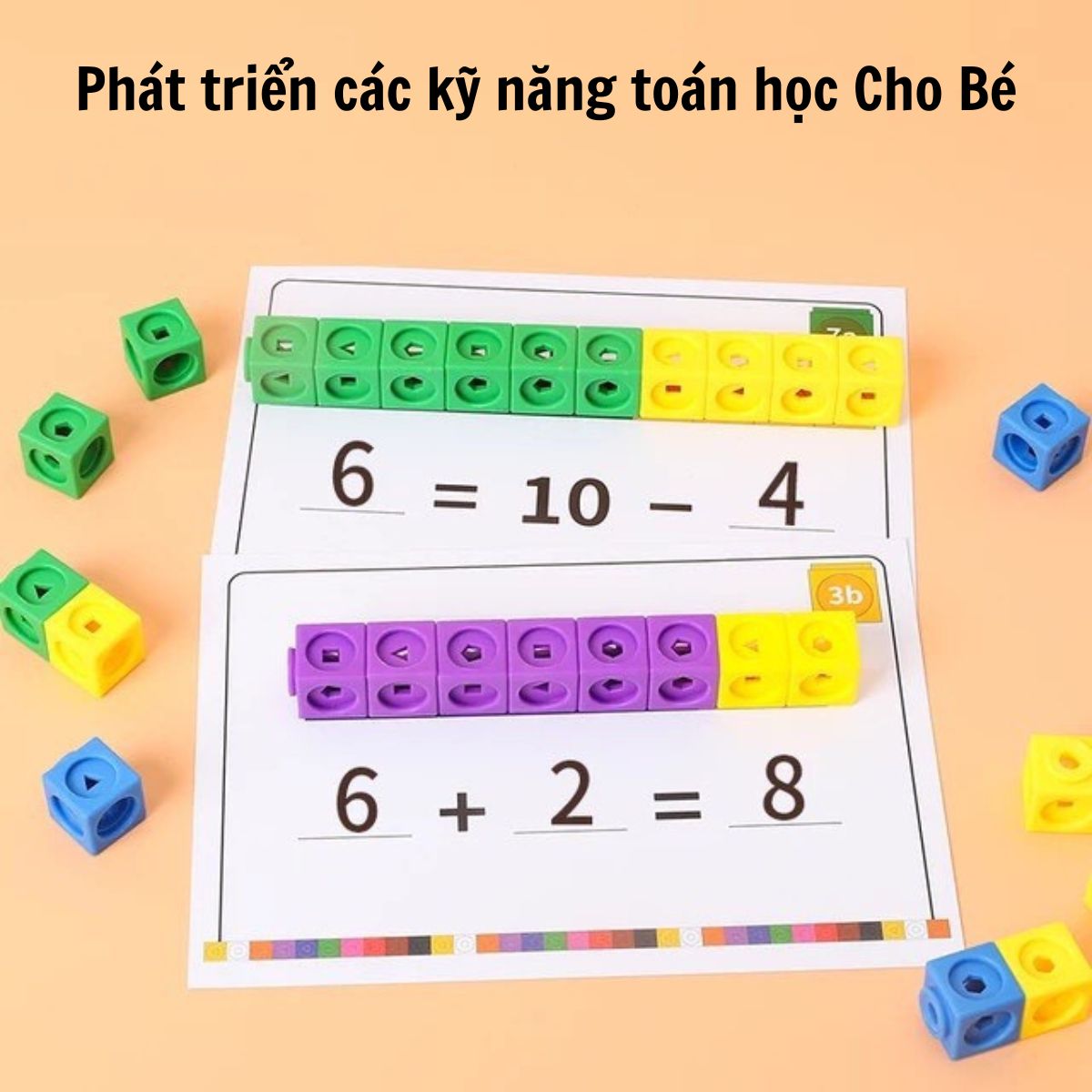 Math link cube number block educational toy kid miniture thinking math learning tools-Soc shop 2023