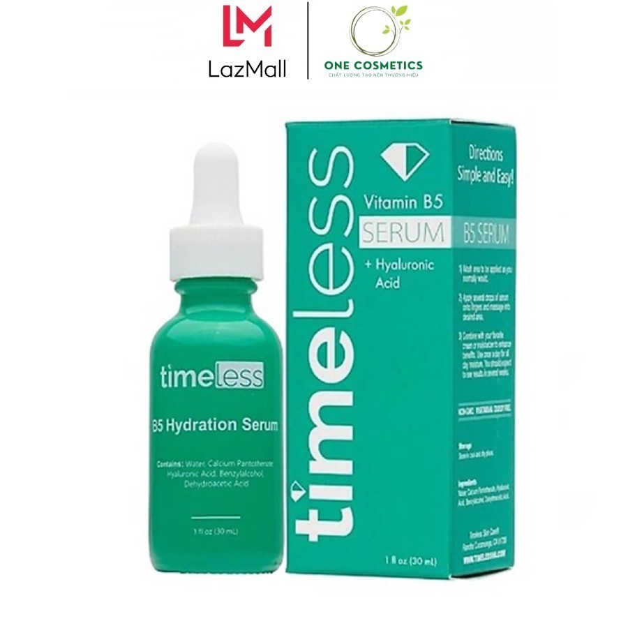 Tinh Chất Làm Dịu & Phục Hồi Da Timeless Vitamin B5 30ml