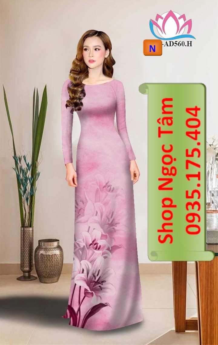 Vải bộ / áo dài đẹp - độc - lạ n 560