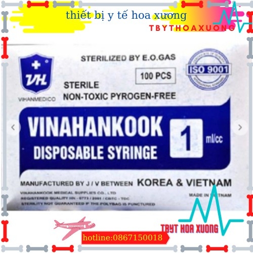 Bơm tiêm 1ml vinahankook-bơm tiêm 1cc của vinahankook