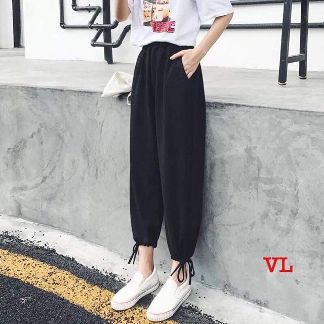 Quần ống suông dây rút BLA0719