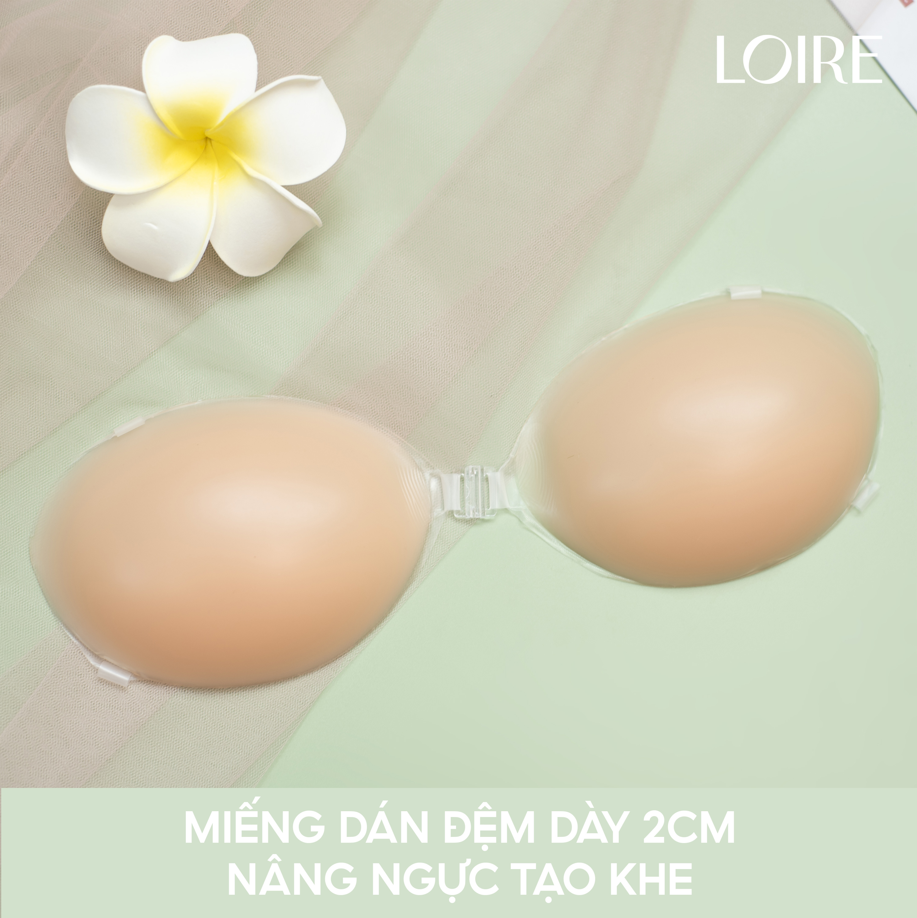 Miếng dán ngực Silicon có dây trong Loirechic MD13