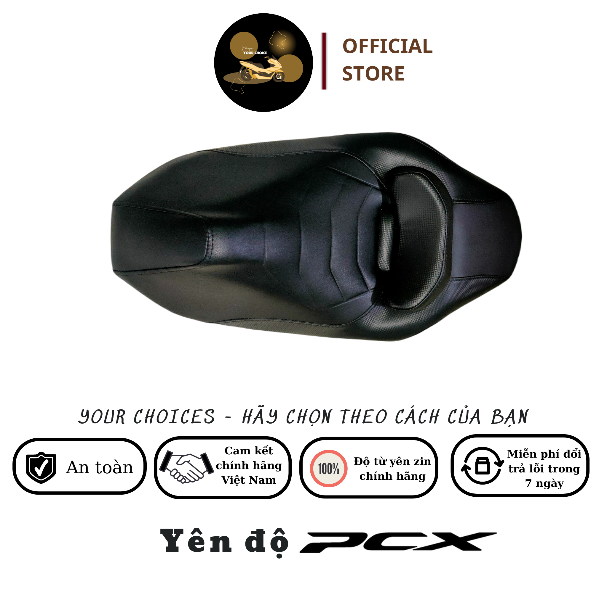 Yên Độ PCX 2020 Đến 2023 Đen Bóng Đẳng Cấp