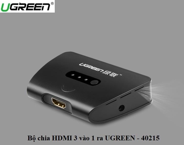 Bộ Chia HDMI 3 Vào 1 Ra Ugreen 40215 Cao Cấp