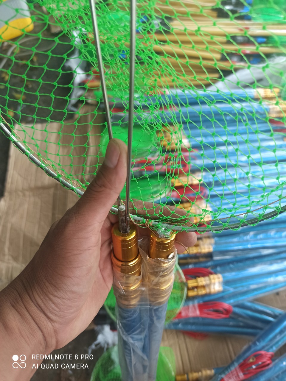 CẶP CẦN VỢT XANH 2,4M TỐT