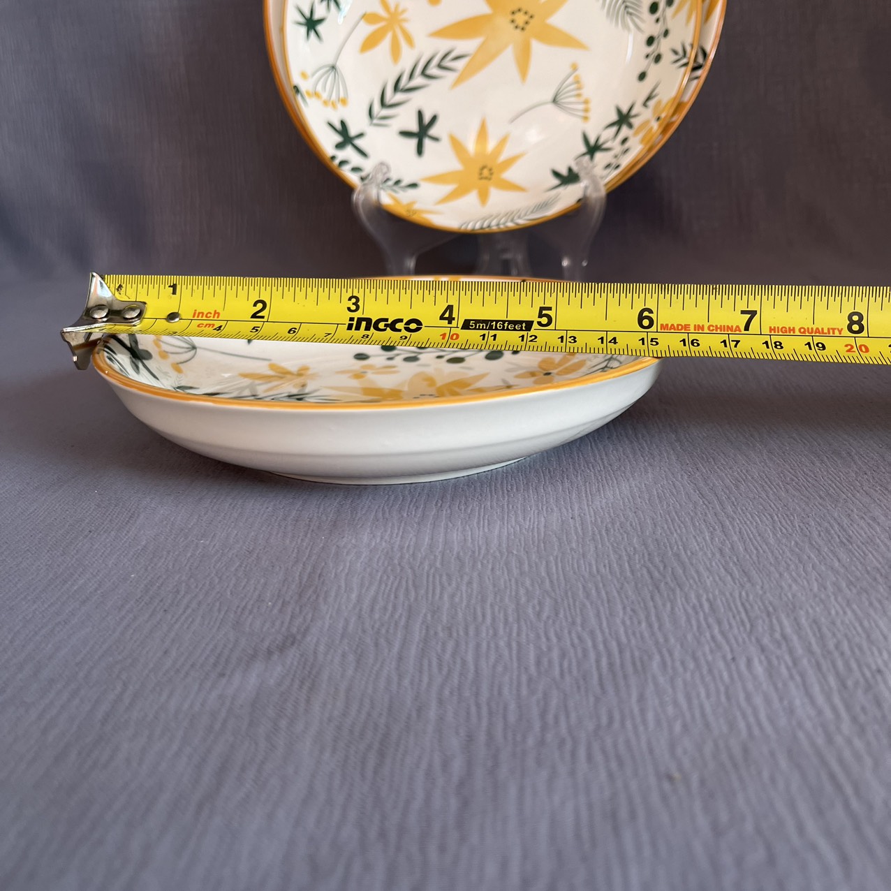 BỘ 13 món TÔ CHÉN DĨA SAO BIỂN gốm sứ (Trọn bộ gồm 6 chén cơm, 3 size dĩa, tô loe 3 size, 1 dĩa tương)
