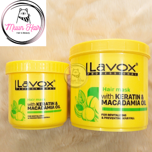 Kem Hấp Ủ Tóc Phục Hồi Hư Tổn Lavox Keratin & Macadamia 500ml và 1000ml