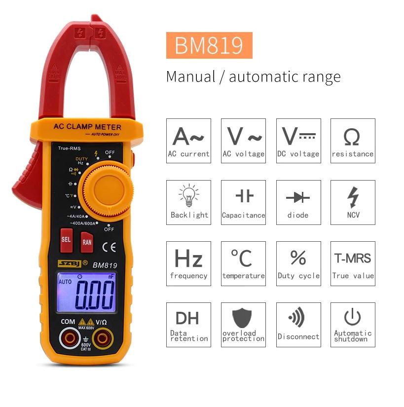 Đồng hồ kẹp dòng vạn năng szbj bm819 cao cấp