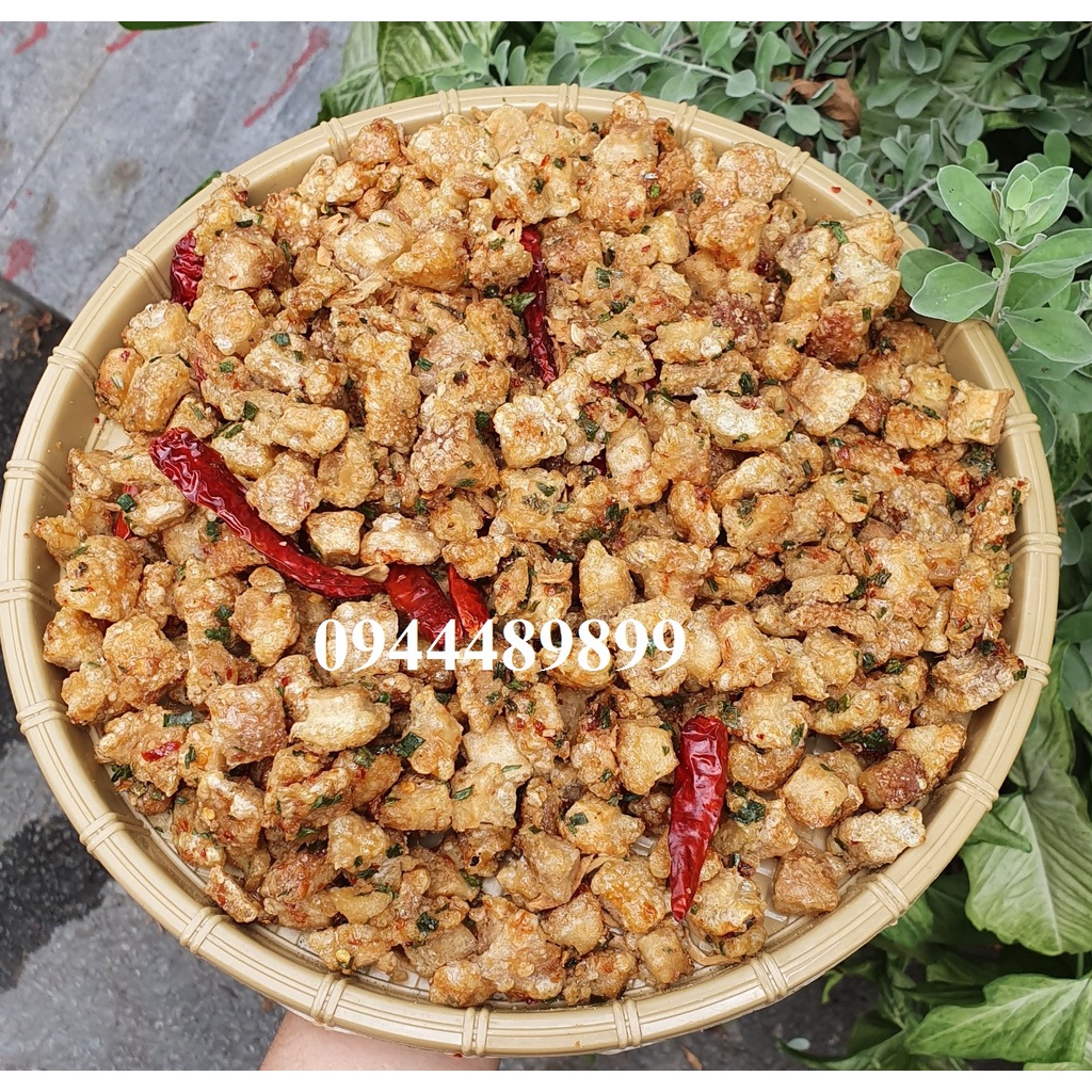 [Tết ] 200gr Tóp mỡ liền da sốt mắm hành  - đồ ăn vặt