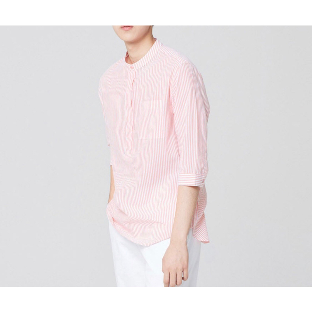 Áo sơ mi MindBrigde - Cool Cotton Stripe Pullover Stan Erie MB 3124