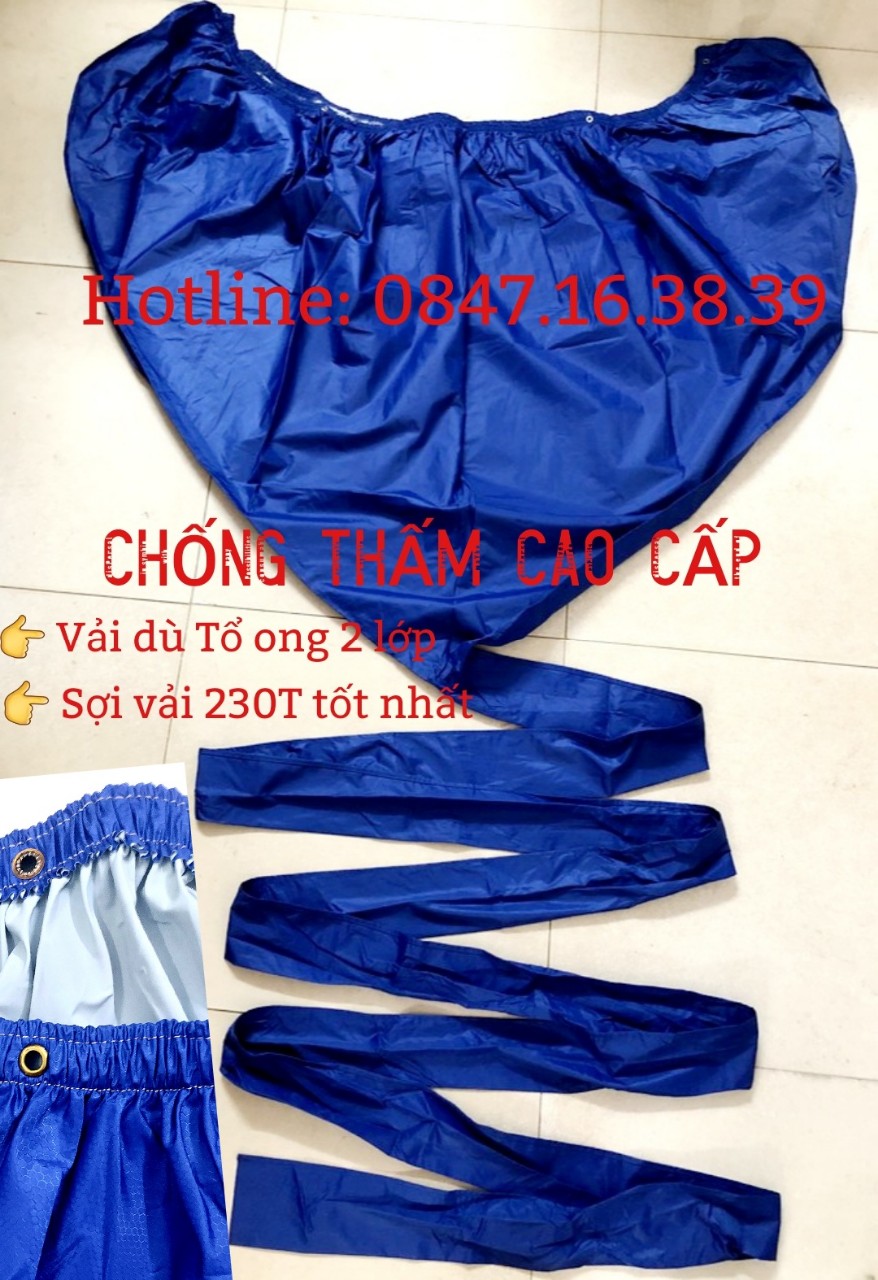 [SẴN TP. HCM] (loại xịn - tặng dây sỏ) [LOẠI THỢ CHUYÊN SỬ DỤNG] Áo trùm vệ sinh vải sợi Dù cao cấp miệng áo 1m7 - Túi trùm xịt rửa máy lạnh bạt bảo dưỡng điều hoà