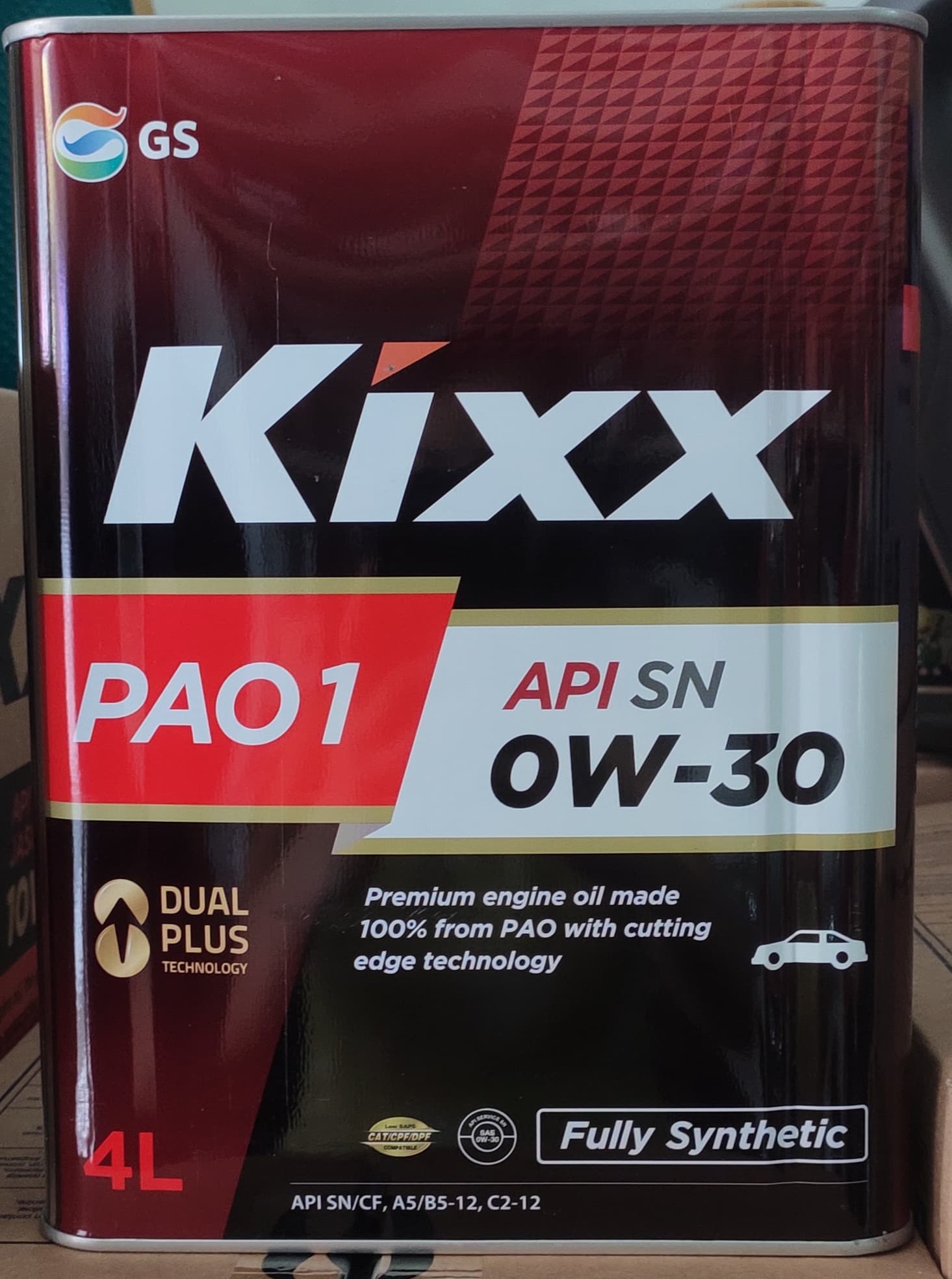 NHỚT KIXX PAO 1- 0W30 API SN- 4L