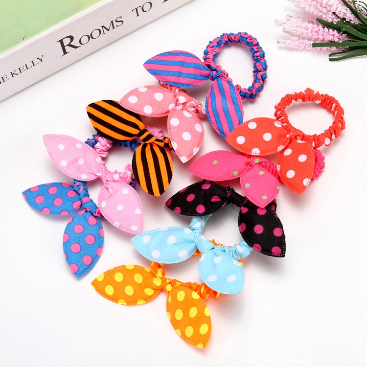 LẺ 1 CÁI | BUỘC TÓC SCRUNCHIES TAI THỎ MINI SIÊU DỄ THƯƠNG | VIDEO THẬT | SHOP BEECOW