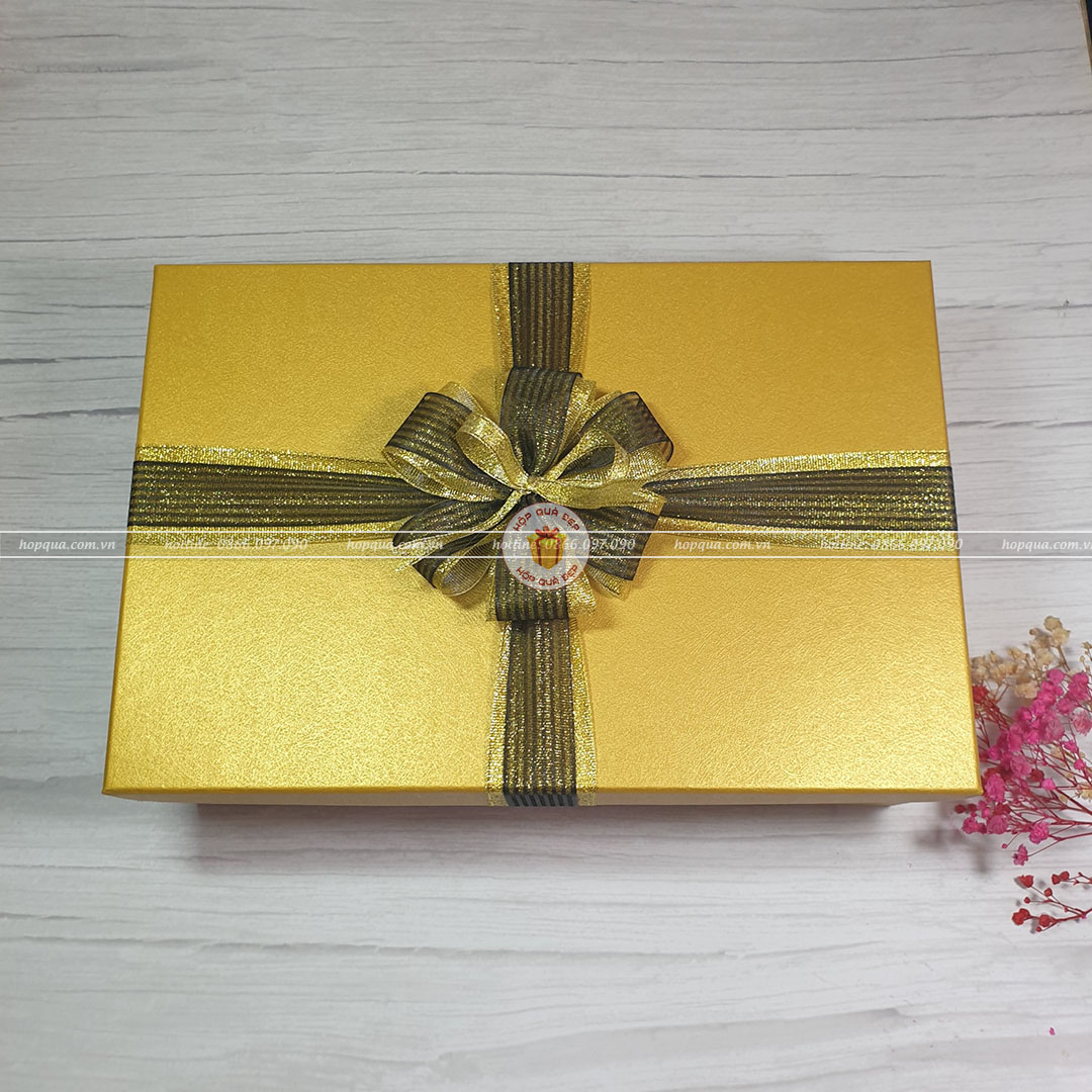 [Tặng thiệp + Giấy rơm] Hộp giấy đựng quà lớn, hộp quà size to 30x20x10 - HQ11
