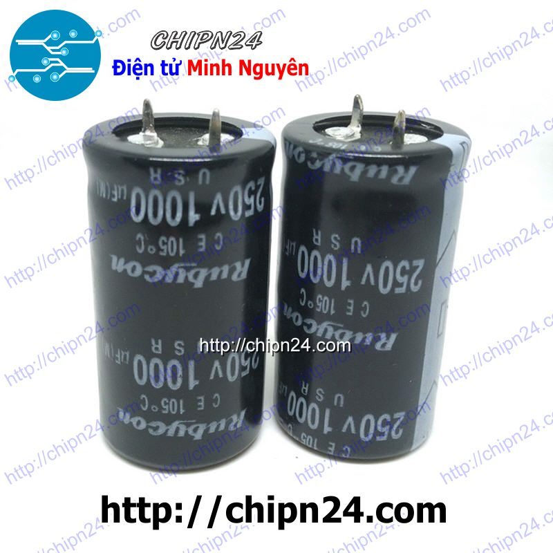 [1 con] (H67) Tụ hóa 1,000uF 250V (25x45mm) (1000uF 250V)