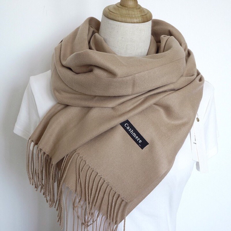 Khăn Choàng Cổ Nữ Cashmere chất vải Len mềm mịn