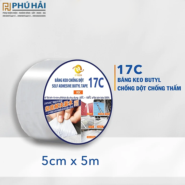Băng keo dán chống dột O'TECH - 5cm- 5m