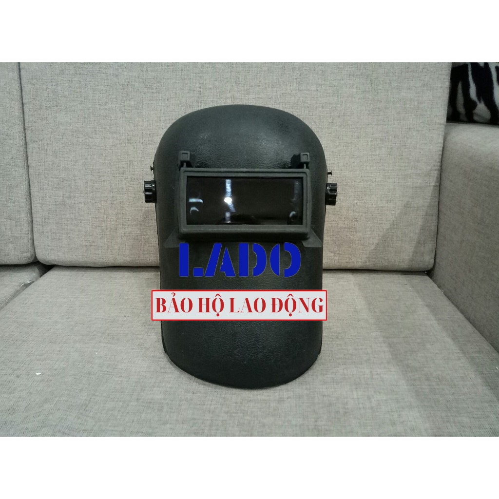 Mặt nạ hàn đội đầu 2 lớp mắt kính trắng và đen Blue Eagle 633P