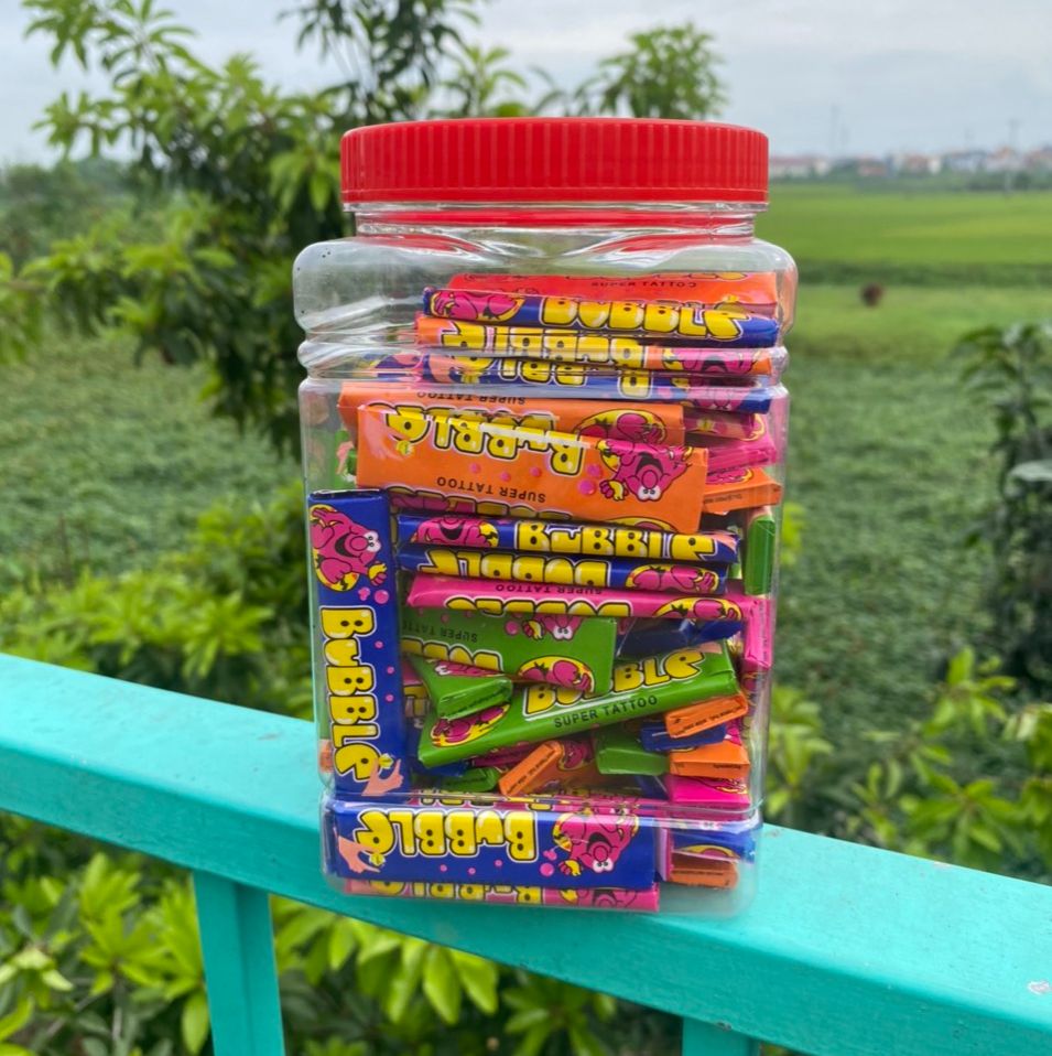 Kẹo cao su kèm hình xăm  lọ 100 chiếc   Shopee Việt Nam