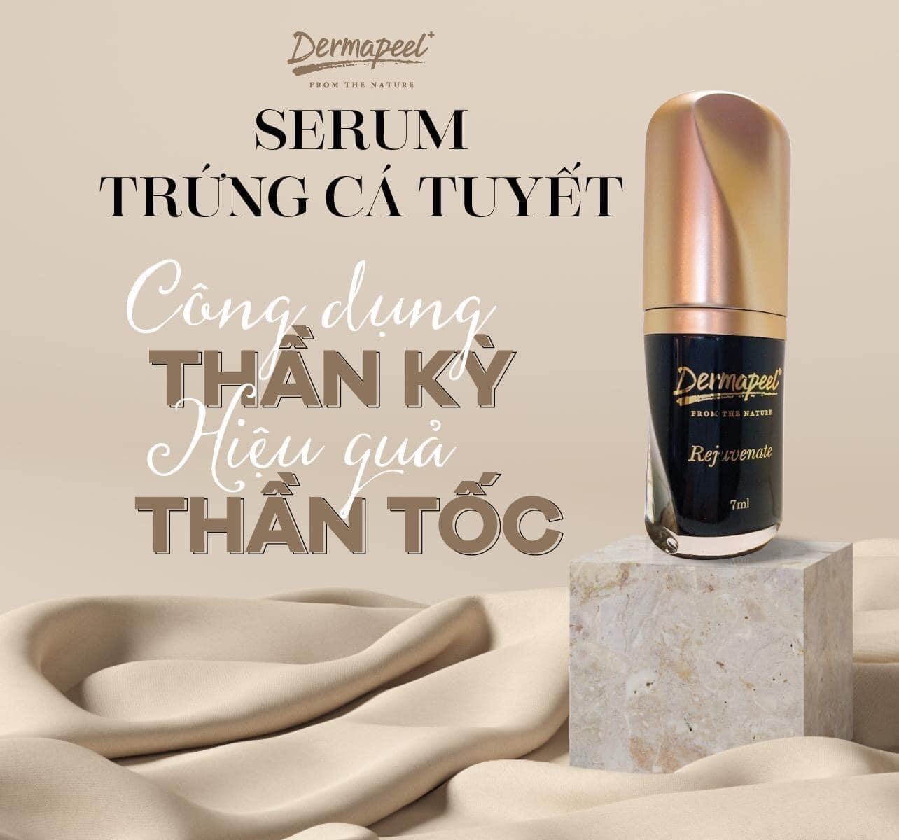 Serum Huyết Thanh Trứng Cá Tuyết Serum Dermapeel+ - Đặc Trị Mụn - Tái Tạo Mô Da - Kiểm Soát Nhờn - Se Khít Lỗ Chân Lông - Chống Lão Hóa - 7ml Hàn Quốc
