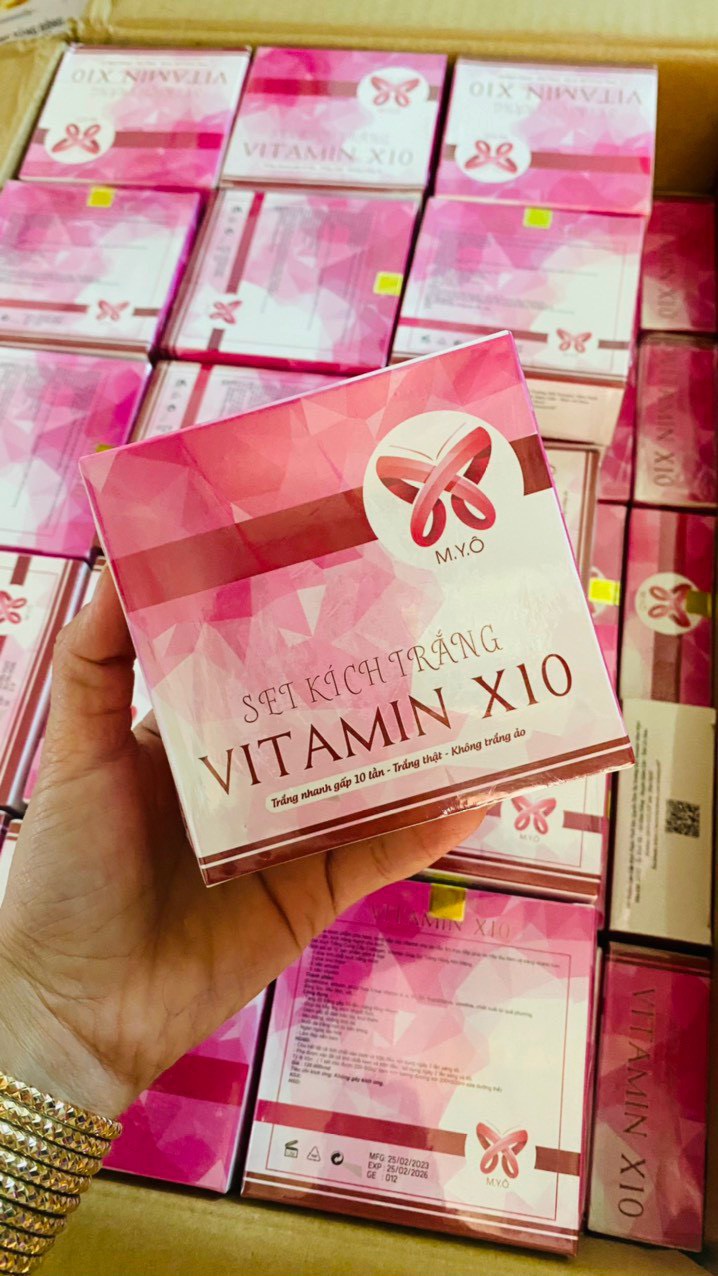 SET KÍCH TRẮNG VITAMIN X10 MYÔ ( Kích Trắng Mạnh Gấp 10 lần)