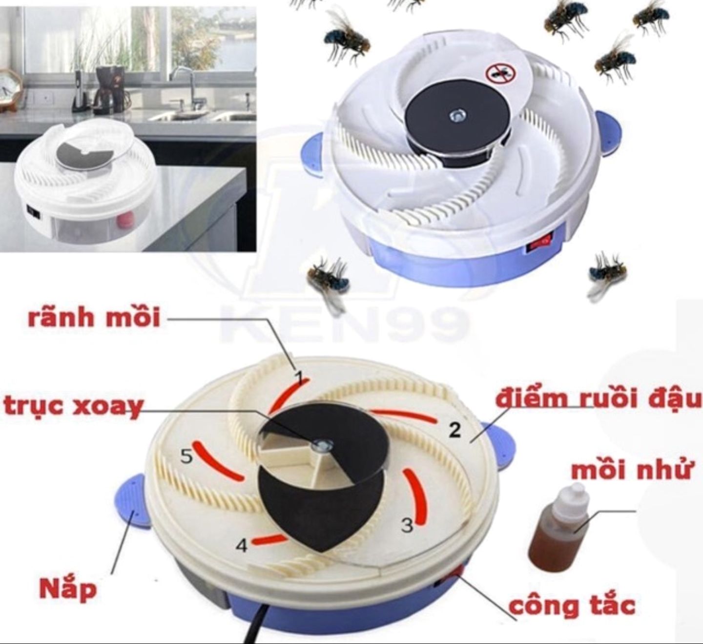 MÁY BẮT RUỒI TỰ ĐỘNG