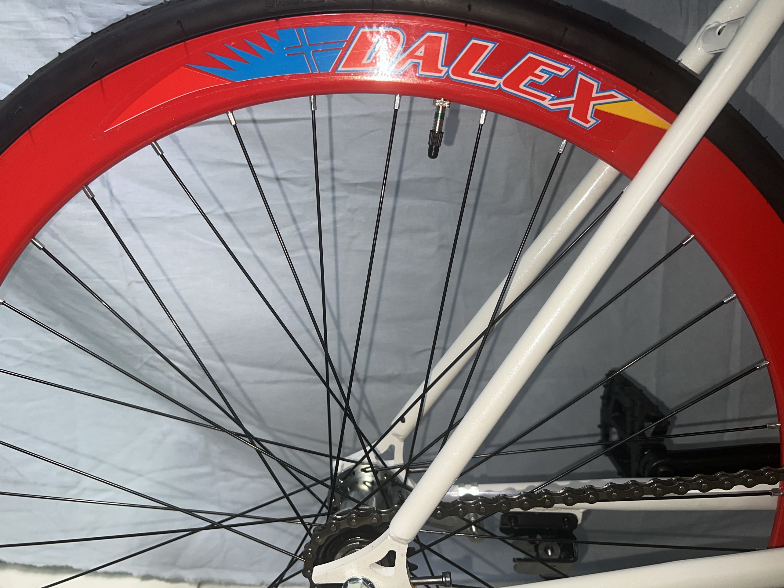 Xe đạp Fixed single - AVENTON - White and Red