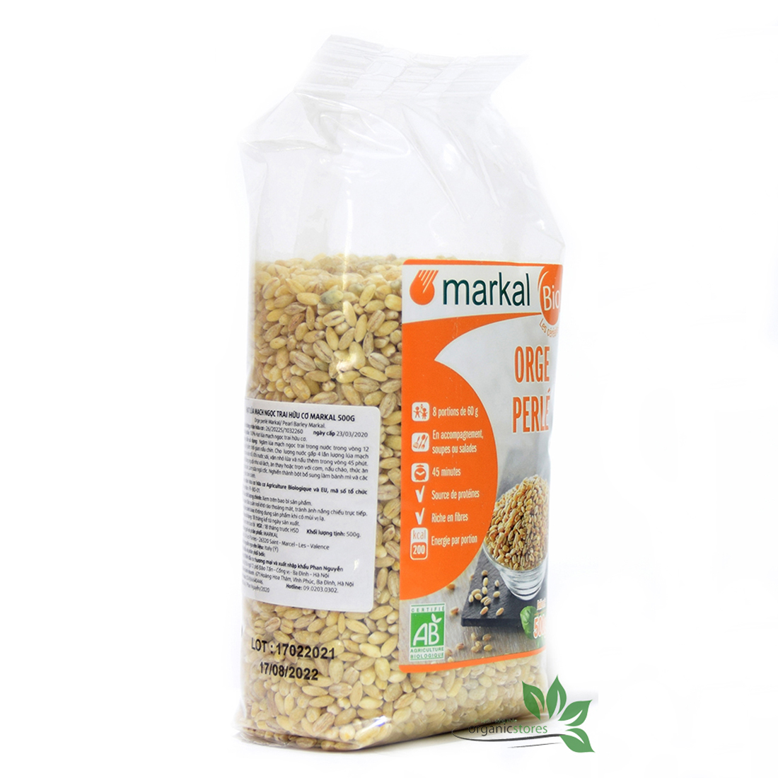 Hạt lúa mạch ngọc trai (hạt ý dĩ) hữu cơ Markal/Sotto 500gr