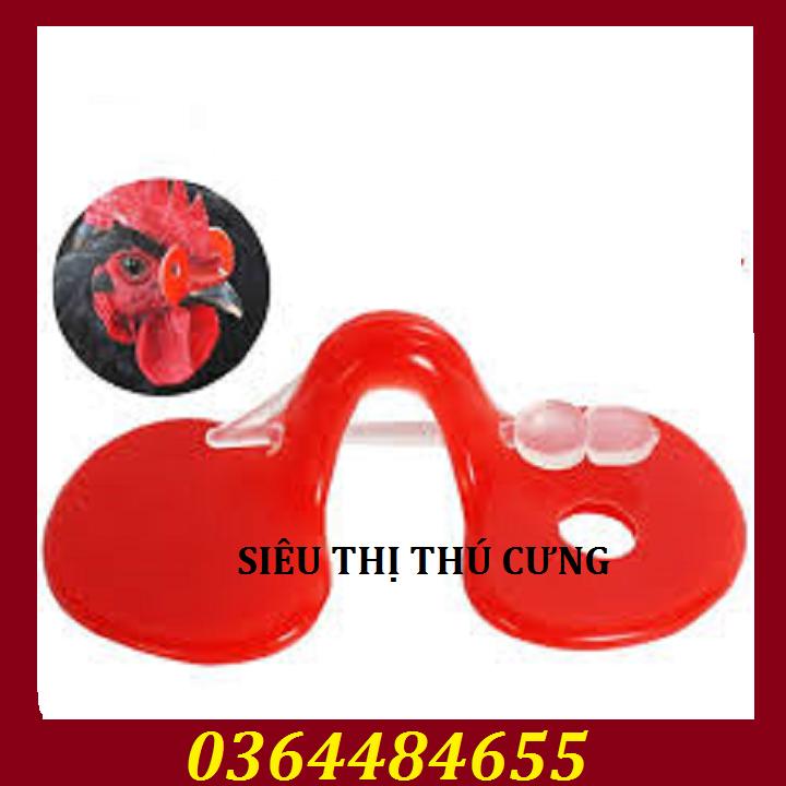 SET 10 MẮT KÍNH CÓ CHỐT CHO GÀ TRÁNH MỔ NHAU