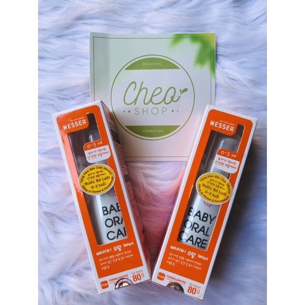 Nước Rơ Lưỡi, Vệ Sinh Răng Miệng Wesser Cho Bé (baby Oral Care) - 80g