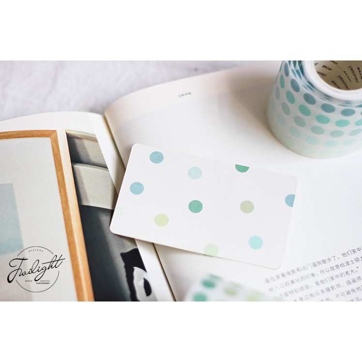 Băng Dính Trang Trí Washi Tape Basic Dot, 52mm*3M