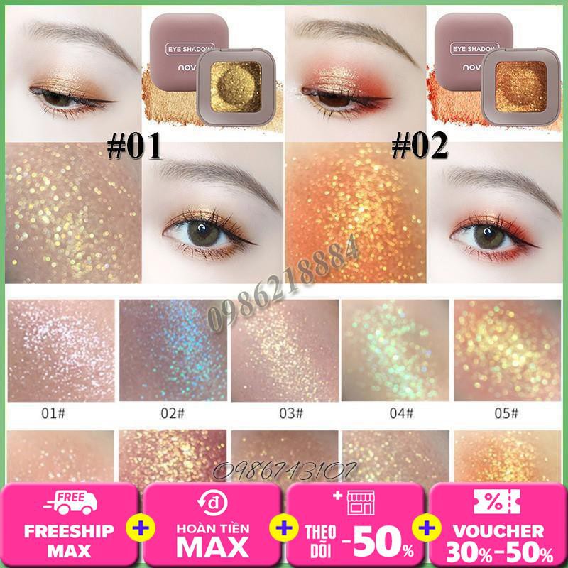 Phấn mắt nhũ lấp lánh Novo Eye Shadow