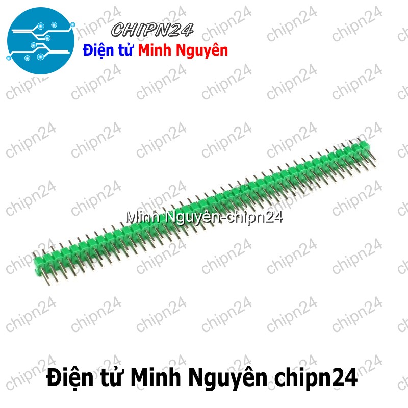 [2 cây] (H55) Header Hàng rào Đực Đôi Thẳng 2.54MM 2x40p (Đen/Đỏ/Vàng/Xanh Lá/Dương/Trắng) - [Chọn Loại] - HHH.00080