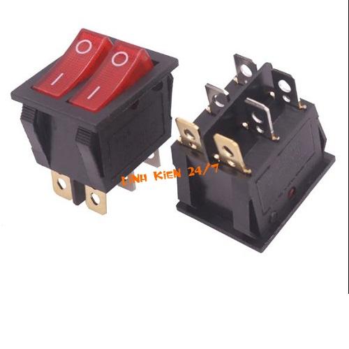 CÔNG TẮC BẬP BÊNH ĐÔI 20A-CÓ ĐÈN KCD6 (1 CẶP)