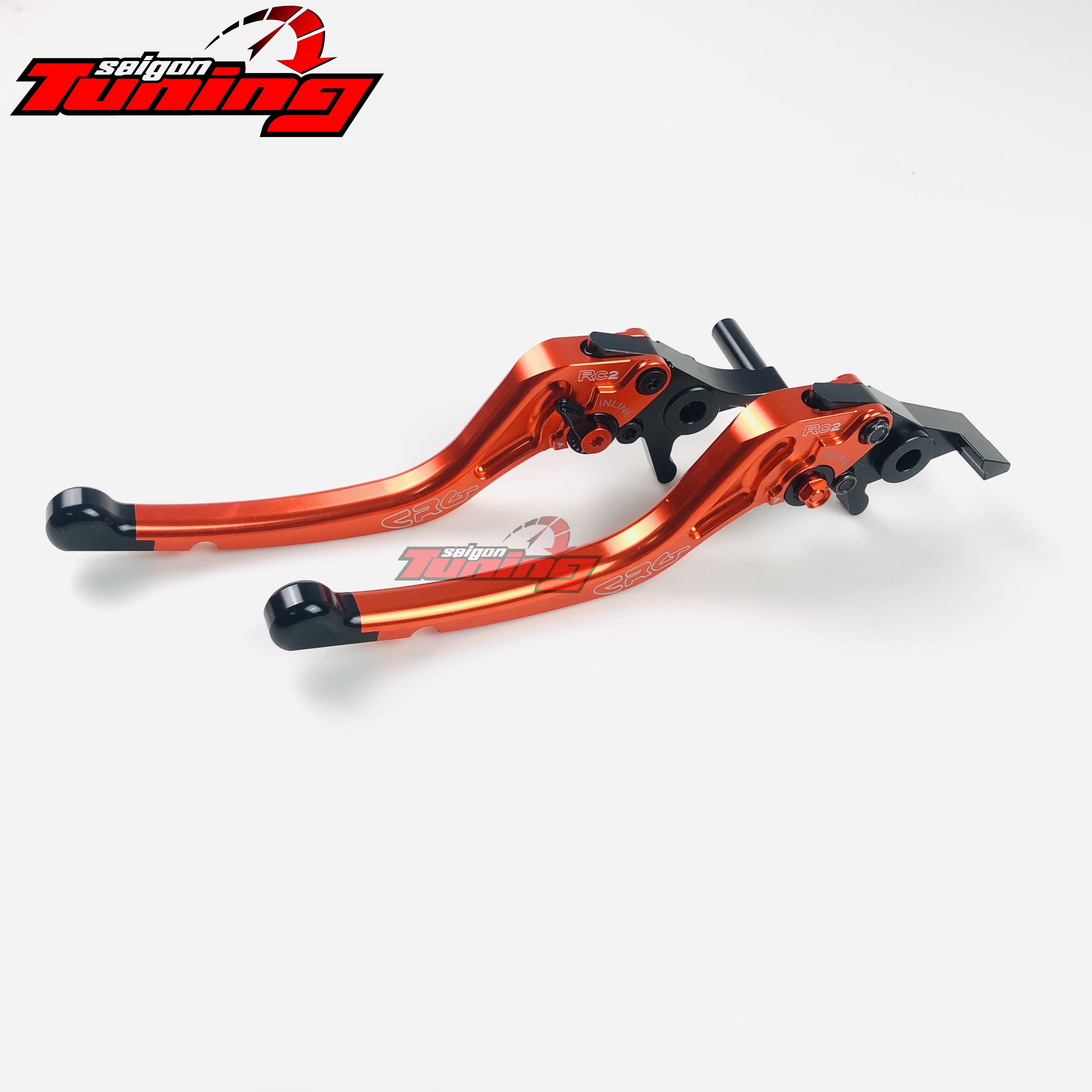 [HCM]Bộ tay thắng SH 6 số cao cấp - Màu cam Orange