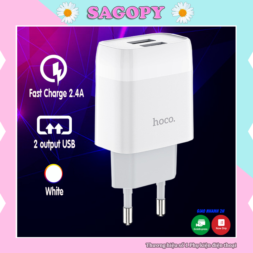 Củ sạc nhanh iphone HOCO C73A , cốc sạc nhanh cho điện thoại iphone 11/12 Pro Max, ipad, Xiaomi, Samsung Type C Sagopy