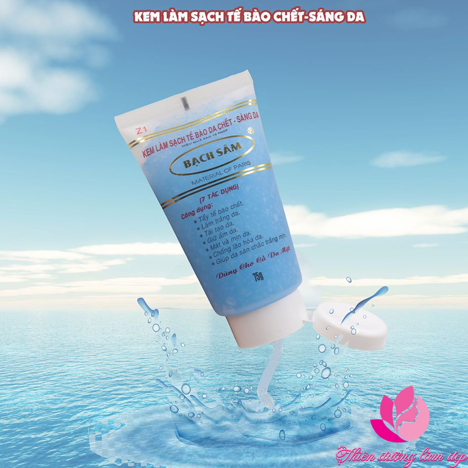 Kem làm sạch tế bào chết, Sáng da cho mặt và toàn thân Z1 BẠCH SÂM - 75g